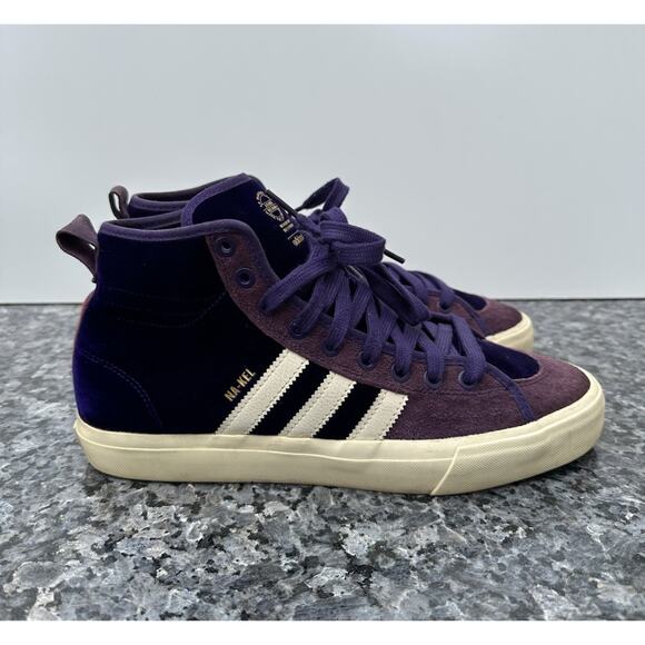 adidas Matchcourt High RXNa-Kel Smith Purple Velvet Men's Size